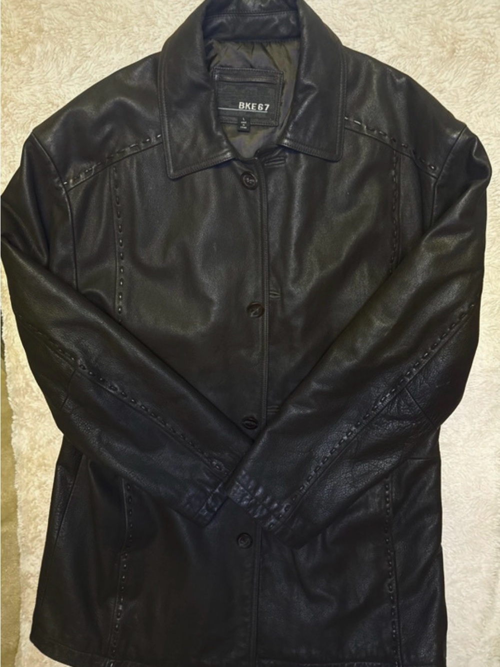 Men’s BKE67 Genuine Leather Jacket
